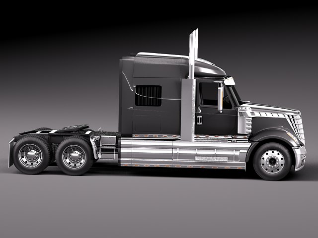 International Lonestar 2014 Tanker Truck 3D model_12