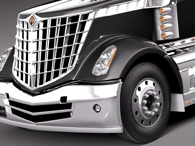 International Lonestar 2014 Tanker Truck 3D model_2
