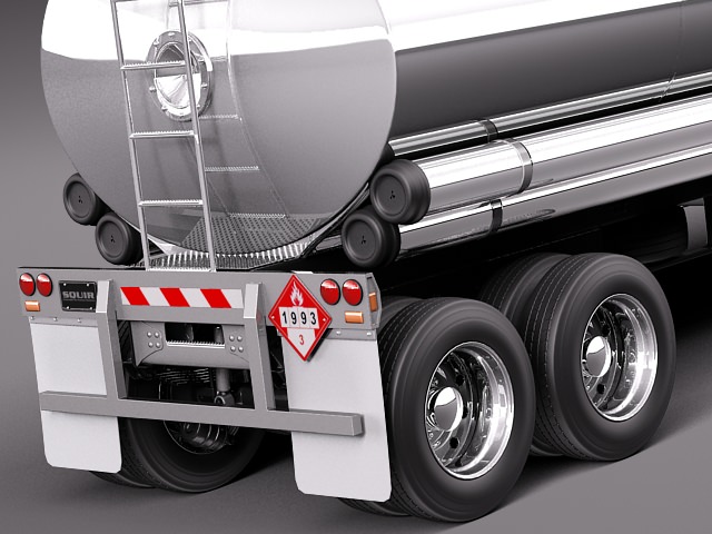 International Lonestar 2014 Tanker Truck 3D model_3