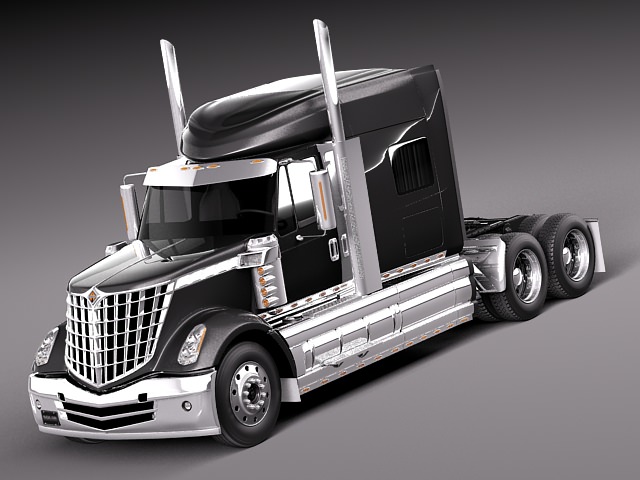 International Lonestar 2014 Tanker Truck 3D model_8