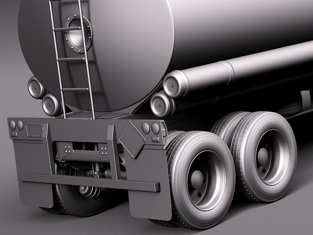International Lonestar 2014 Tanker Truck 3D model_18