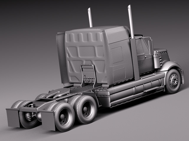 International Lonestar 2014 Tanker Truck 3D model_23