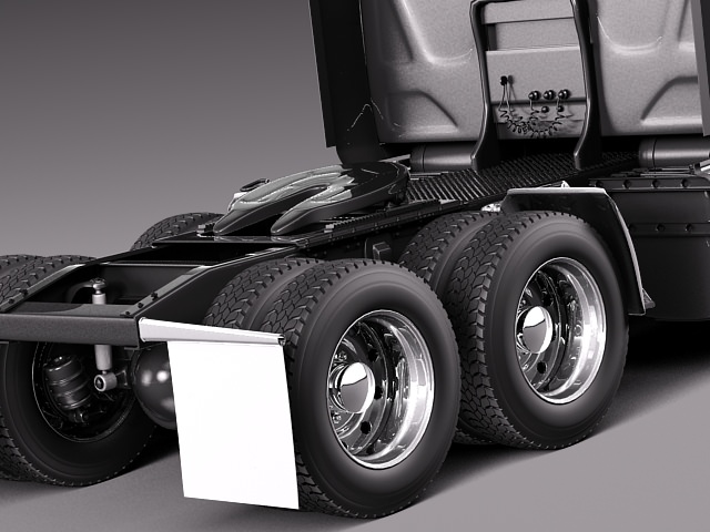 International Lonestar 2014 Tanker Truck 3D model_11