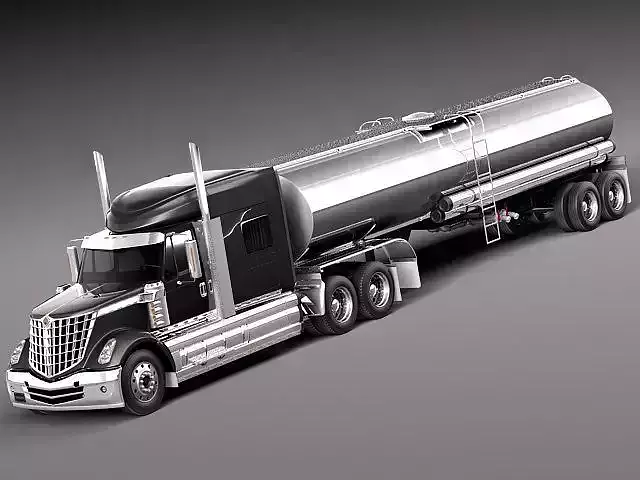 International Lonestar 2014 Tanker Truck 3D model