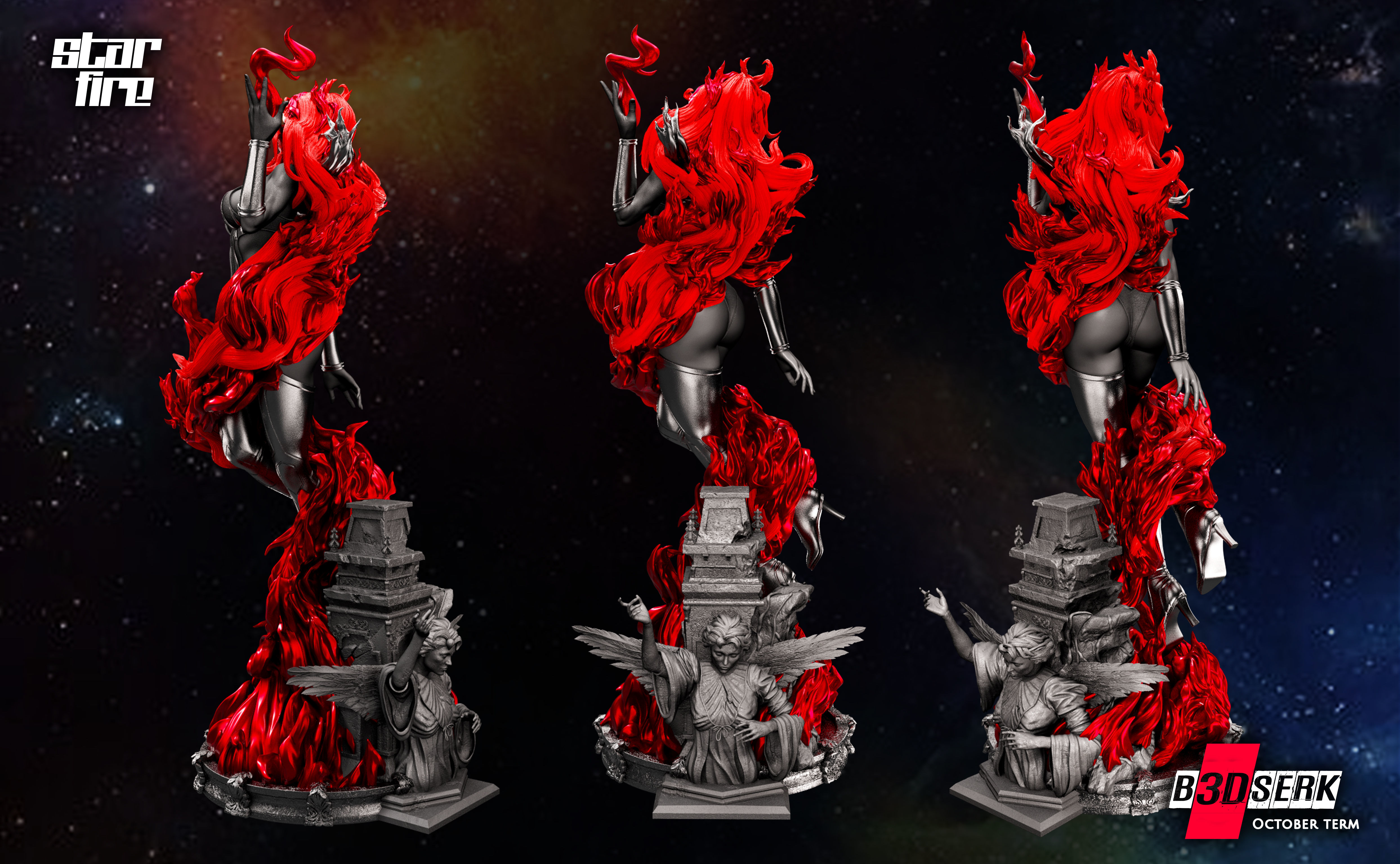 B3DSERK October term 2022 Starfire Sculpture ready for printing 3D print model_12