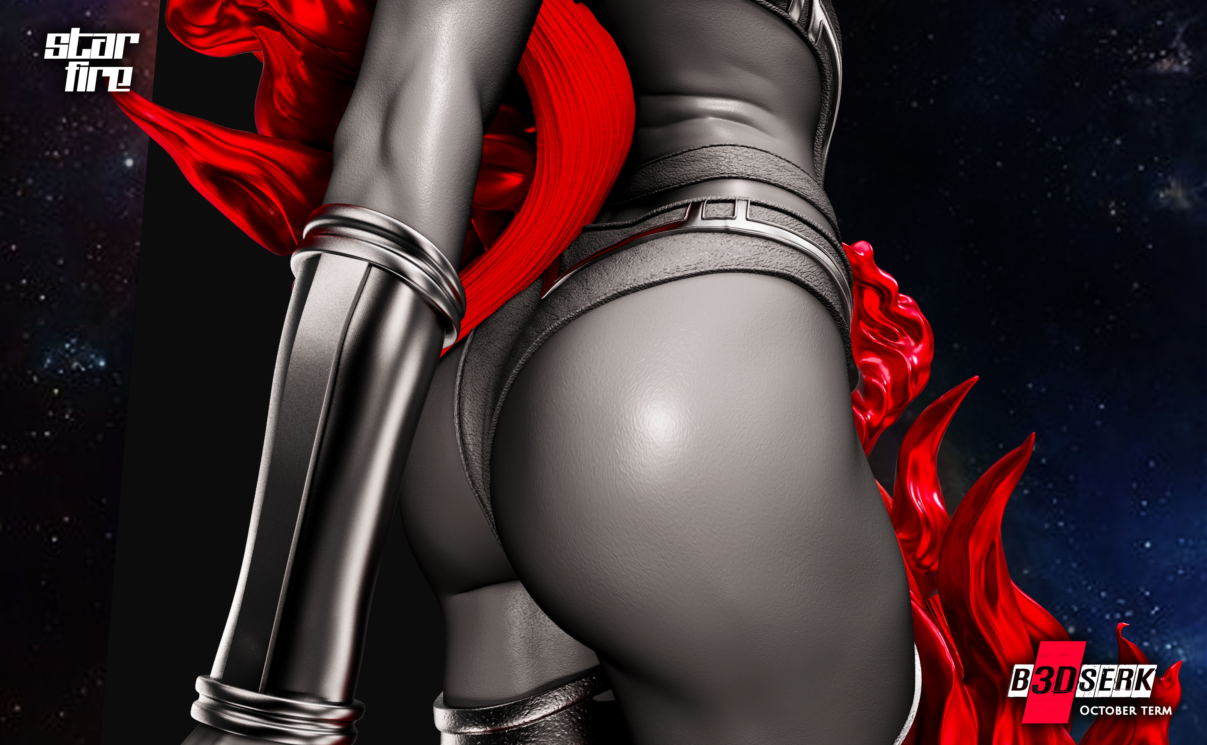 B3DSERK October term 2022 Starfire Sculpture ready for printing 3D print model_9