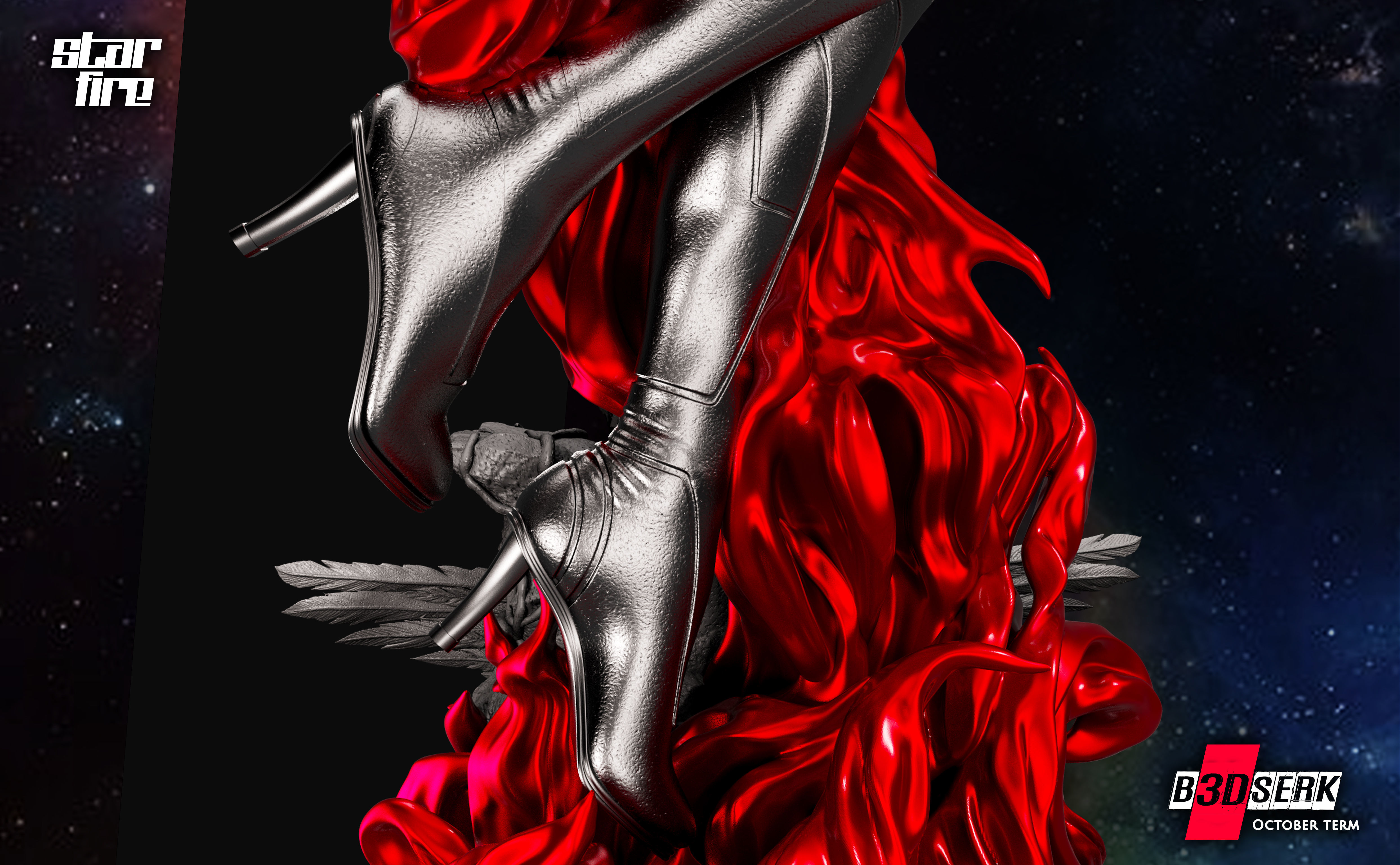 B3DSERK October term 2022 Starfire Sculpture ready for printing 3D print model_11