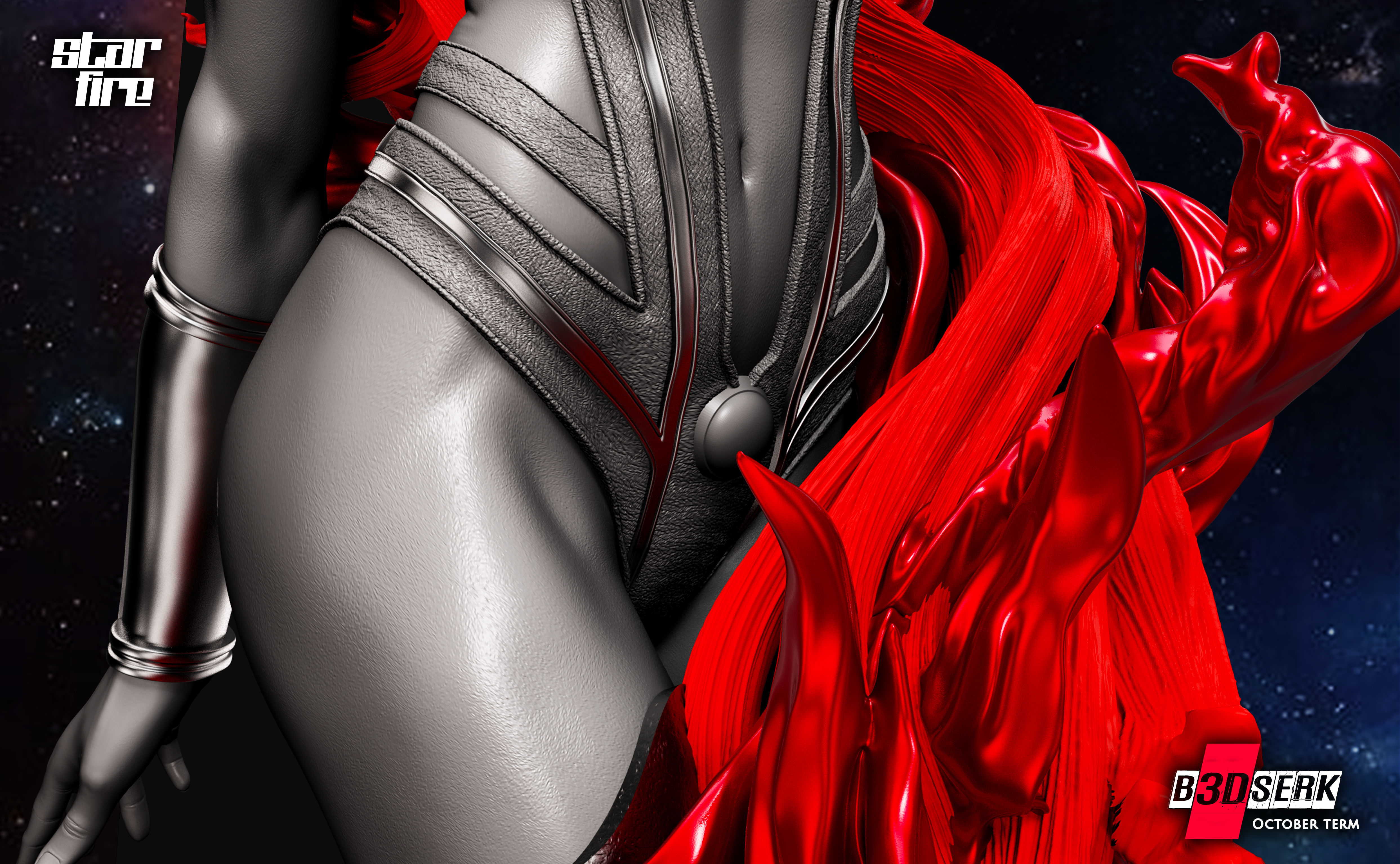 B3DSERK October term 2022 Starfire Sculpture ready for printing 3D print model_5