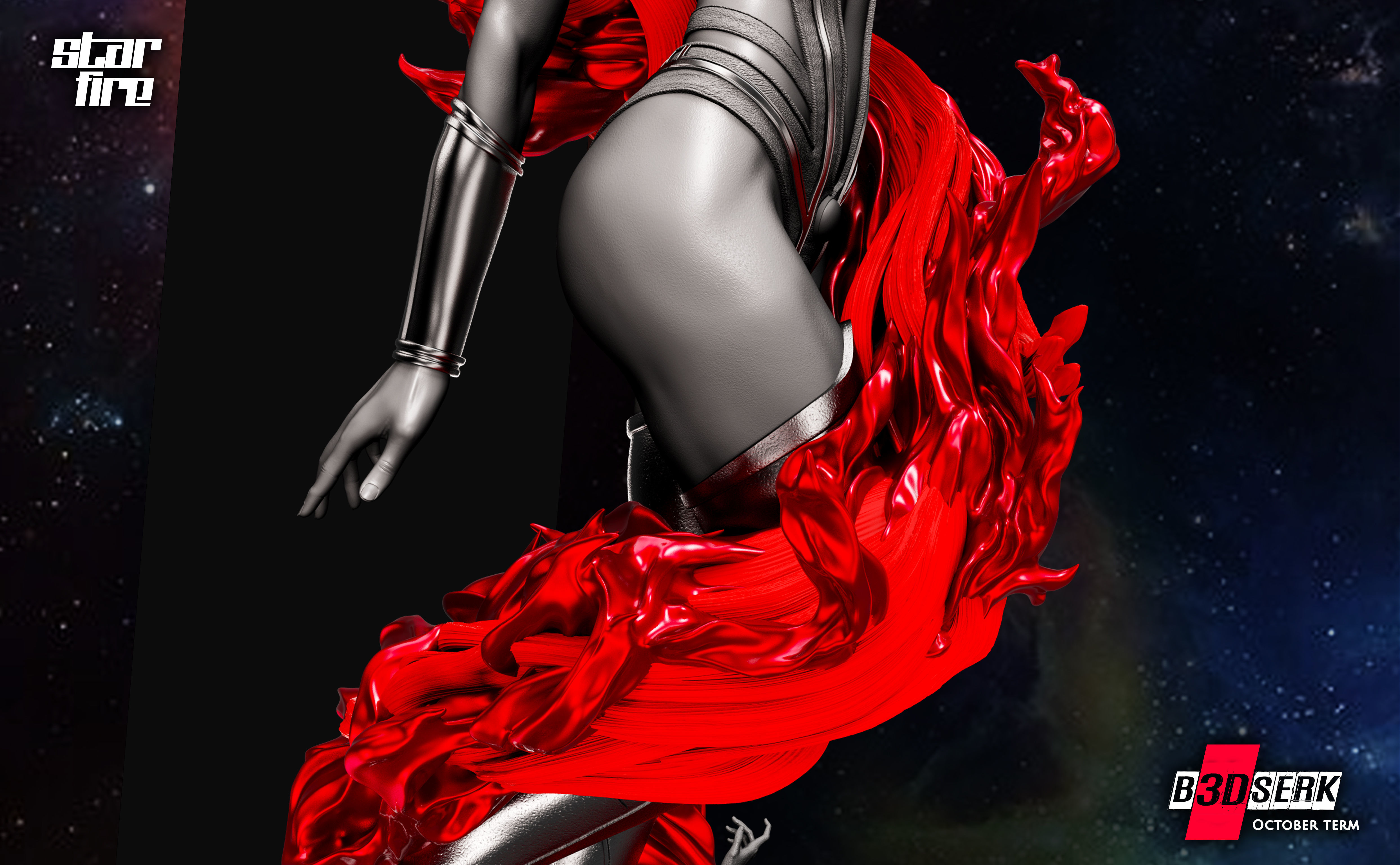 B3DSERK October term 2022 Starfire Sculpture ready for printing 3D print model_6