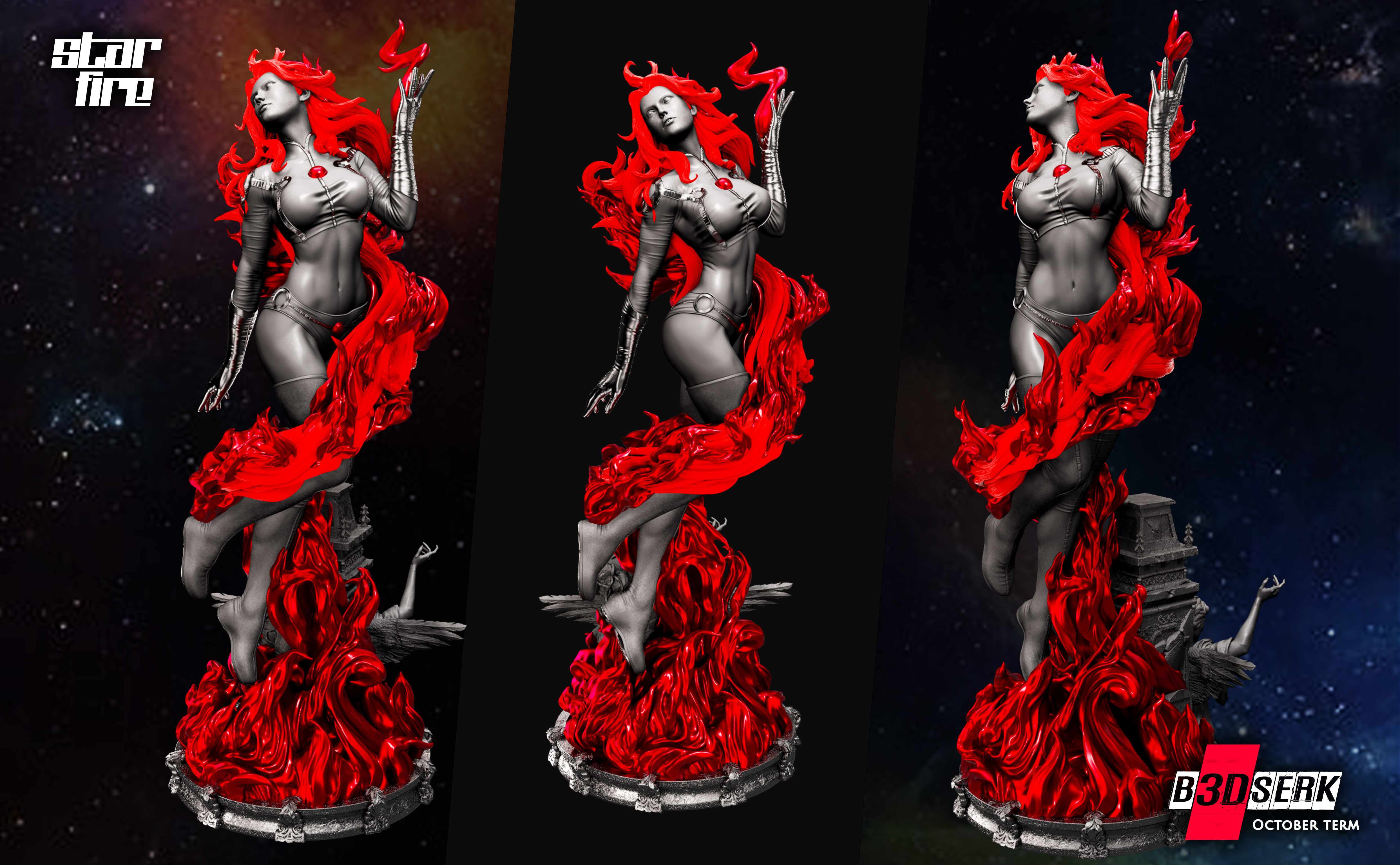 B3DSERK October term 2022 Starfire Sculpture ready for printing 3D print model_15