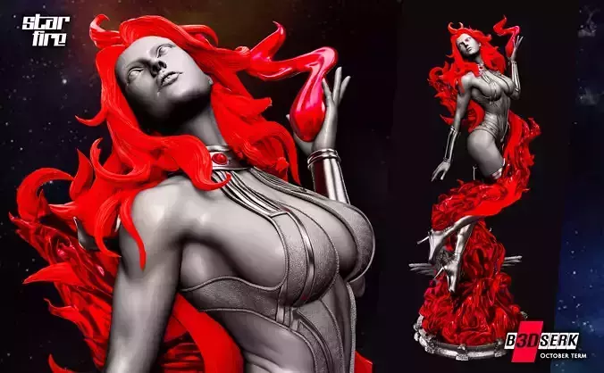 B3DSERK October term 2022 Starfire Sculpture ready for printing 3D print model