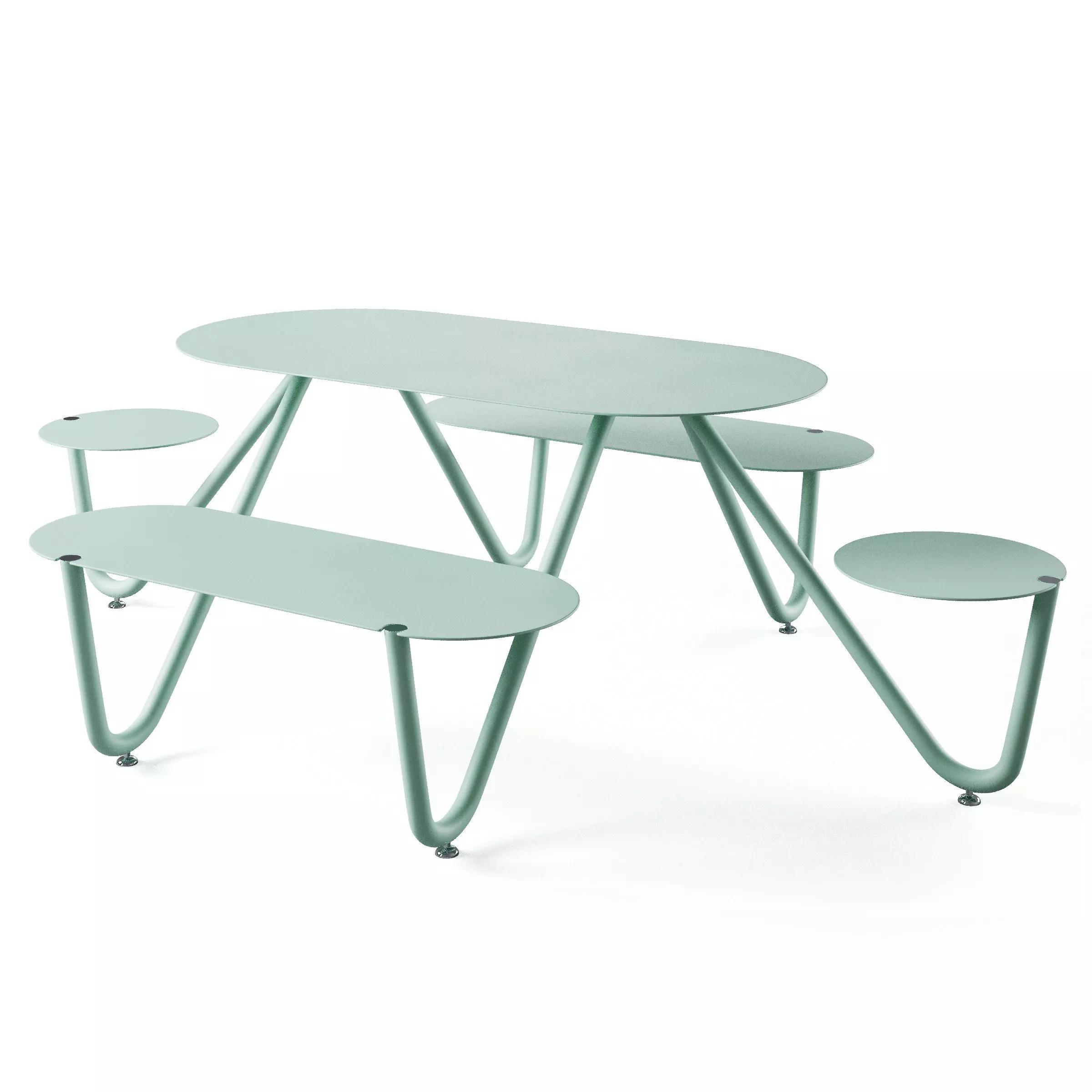 Park benches Orbit by mmcite 3D model