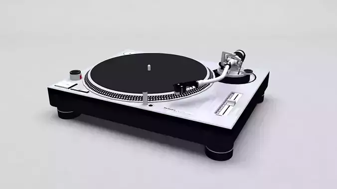 Technics SL 1200 MK2 turntable 3D model