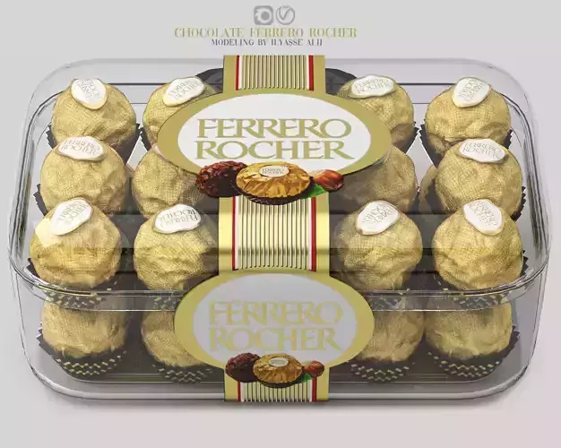 chocolate ferrero rocher 3D model
