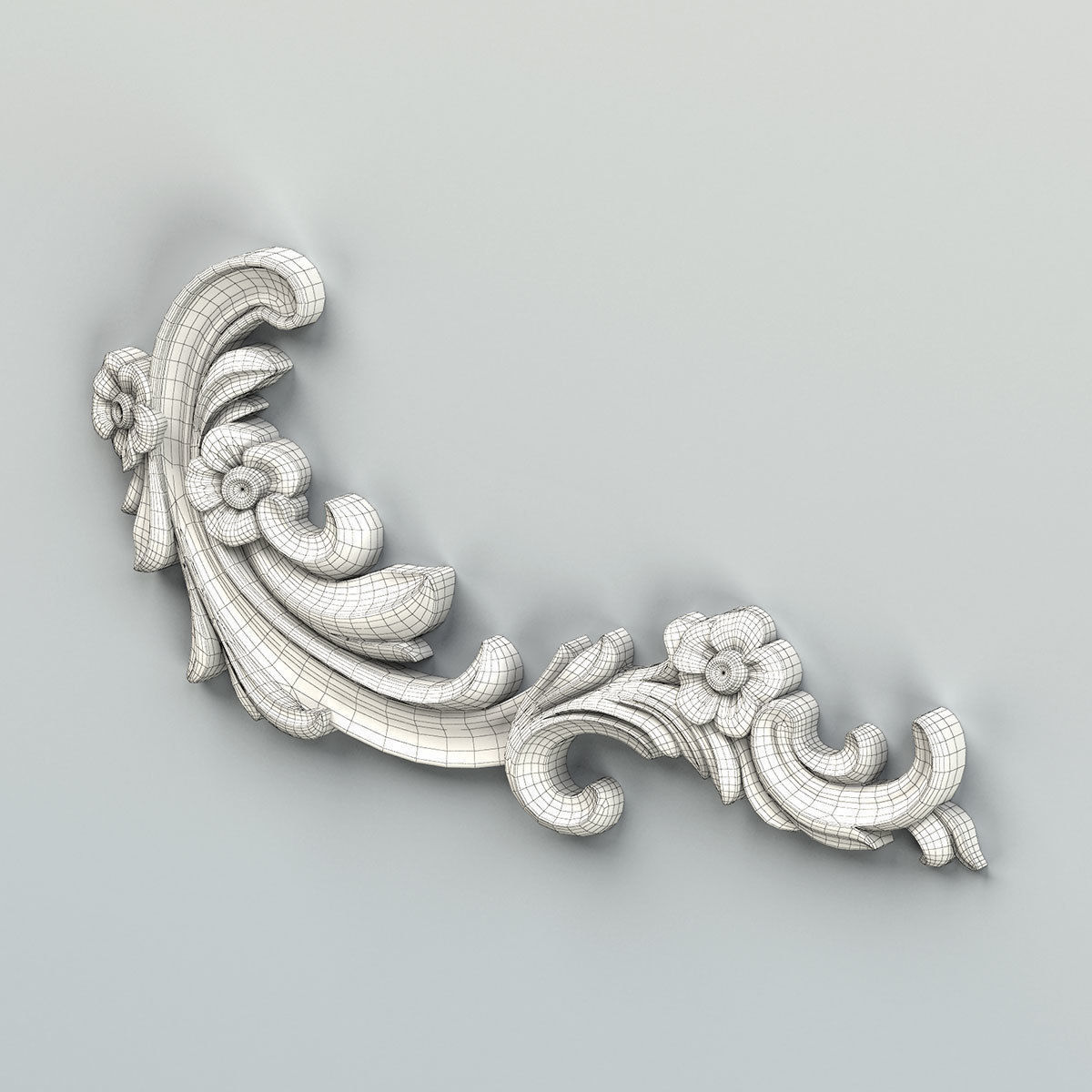 Corner decor 025 3D model_6