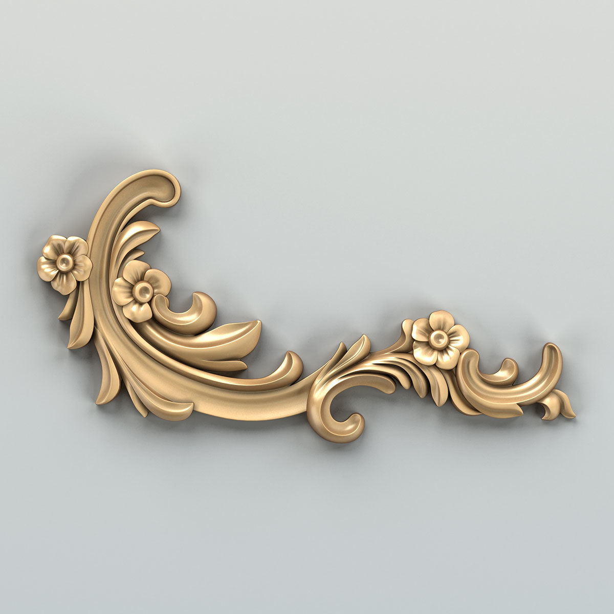 Corner decor 025 3D model_1