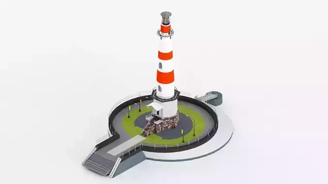 Detailed Lighthouse 3D model