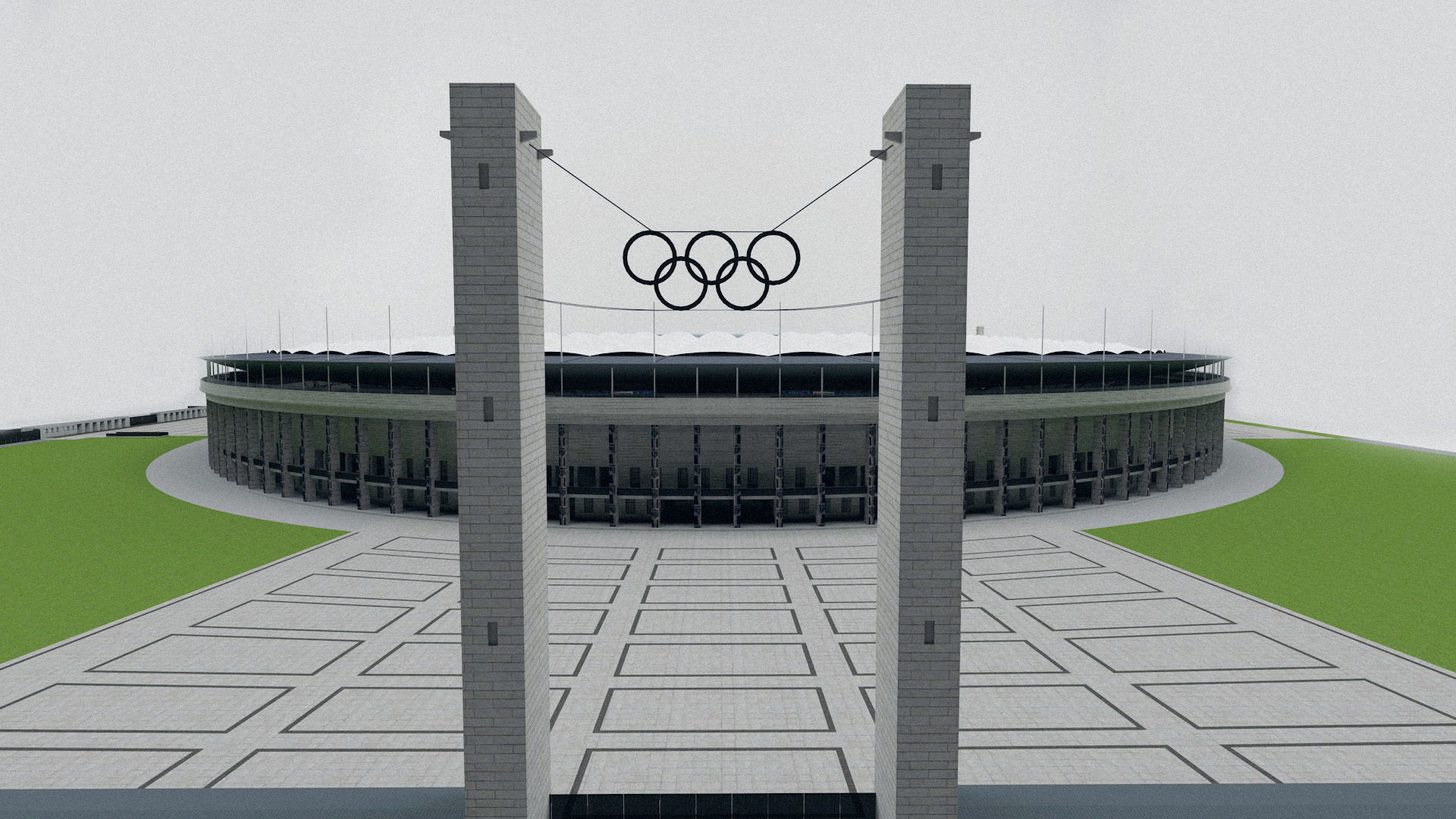 Berliner Olympiastadion -- highly detailed 3D model_4