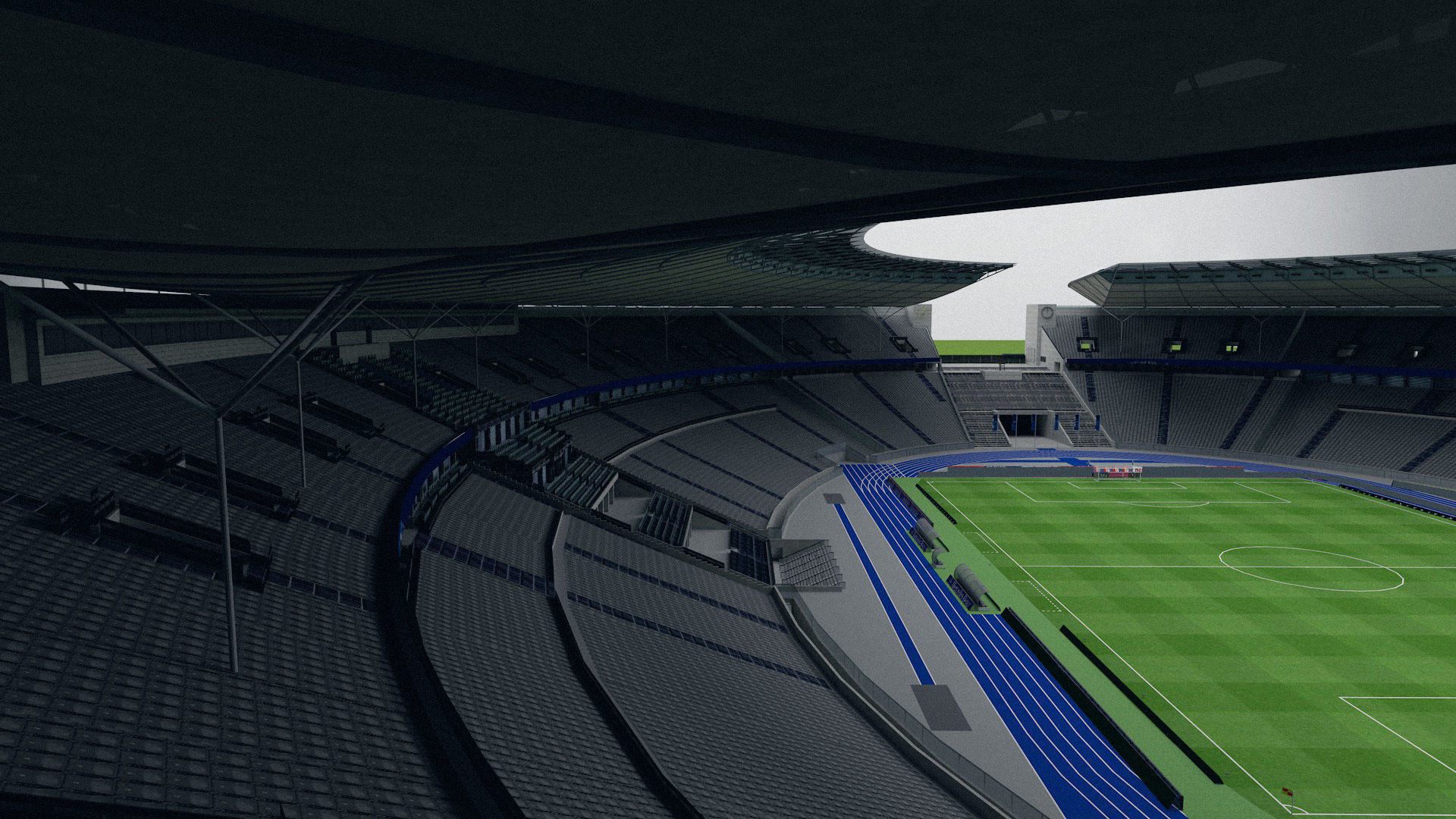 Berliner Olympiastadion -- highly detailed 3D model_1