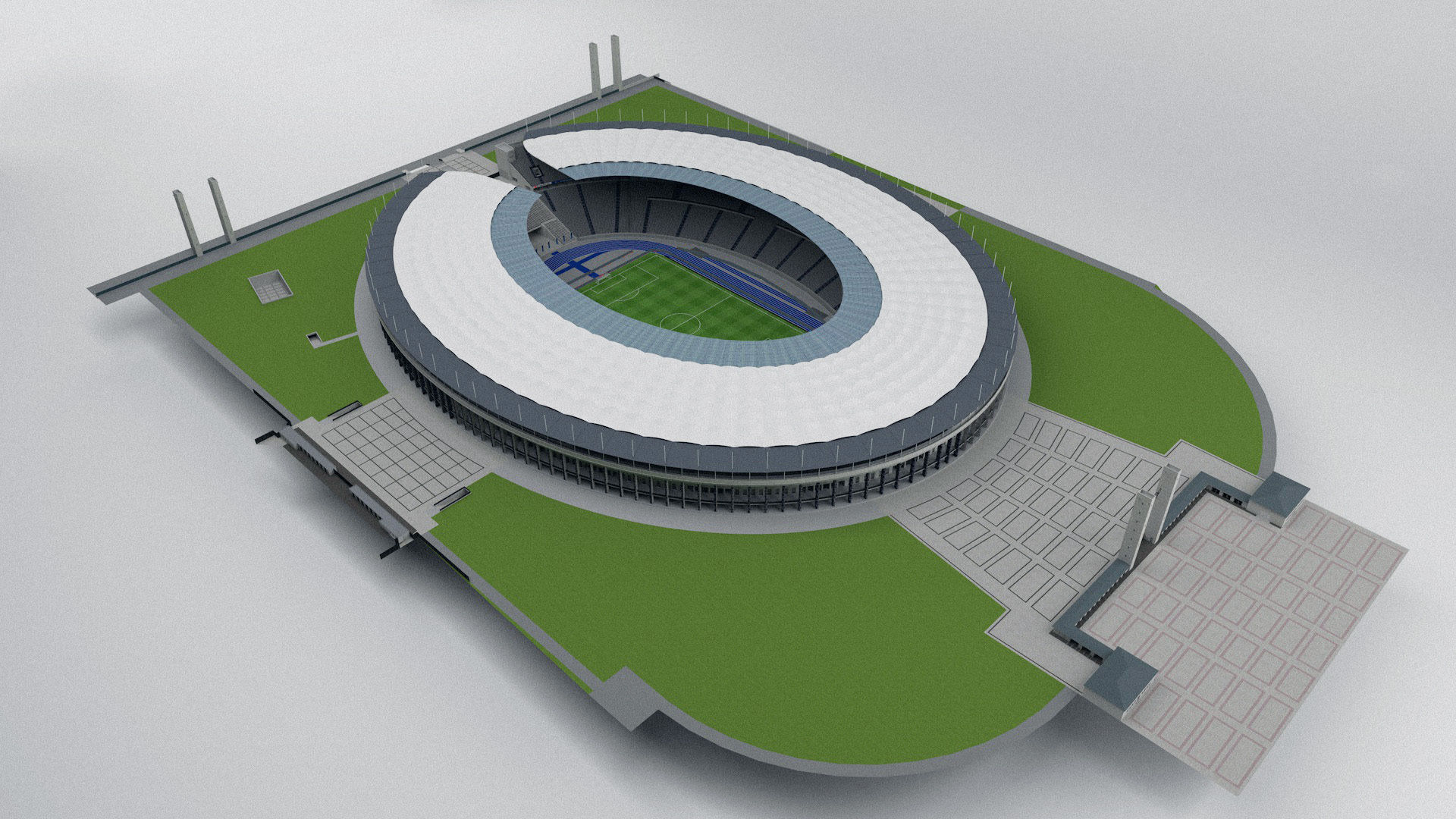 Berliner Olympiastadion -- highly detailed 3D model_5