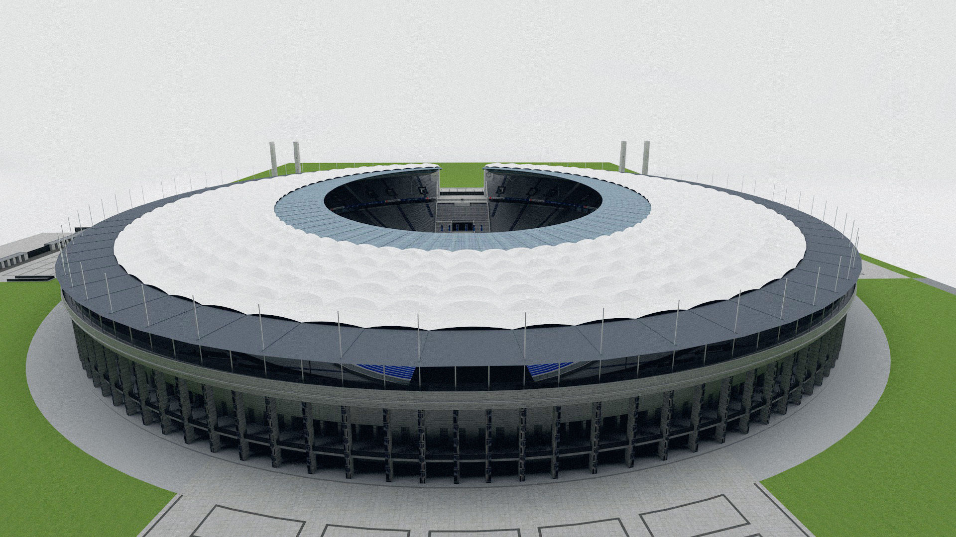 Berliner Olympiastadion -- highly detailed 3D model_2