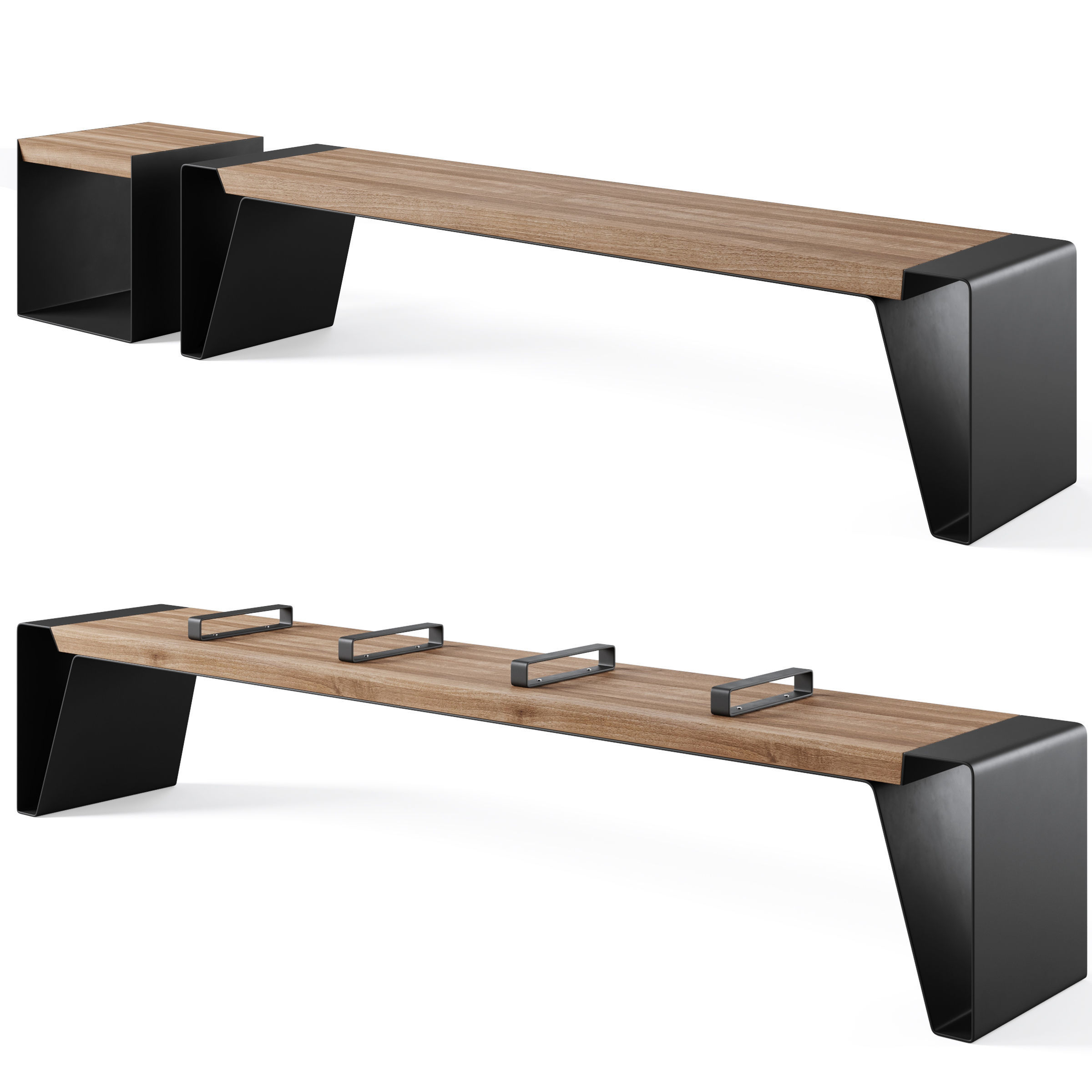 Park Benches Radium by mmcite 3D model_3