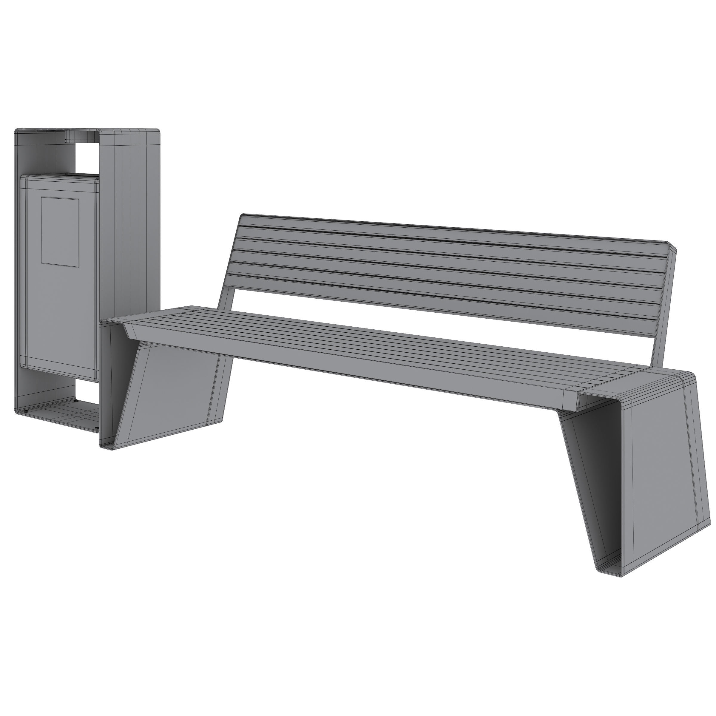Park Benches Radium by mmcite 3D model_6