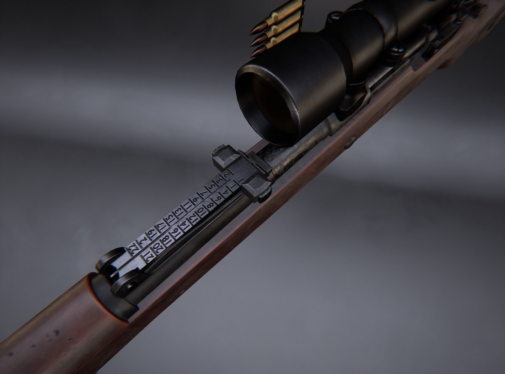 AAA KAR 98 Game Ready PBR Low-poly 3D model_15