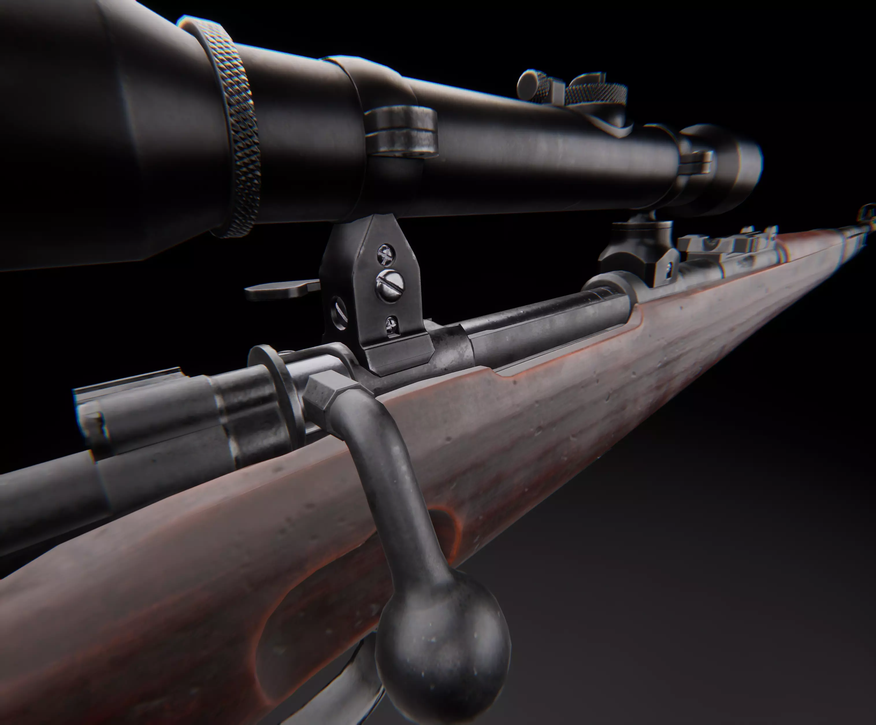 AAA KAR 98 Game Ready PBR Low-poly 3D model_0