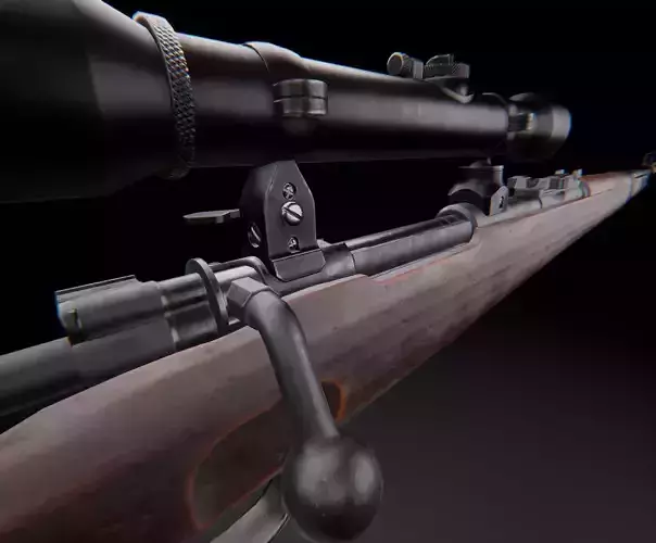 AAA KAR 98 Game Ready PBR Low-poly 3D model