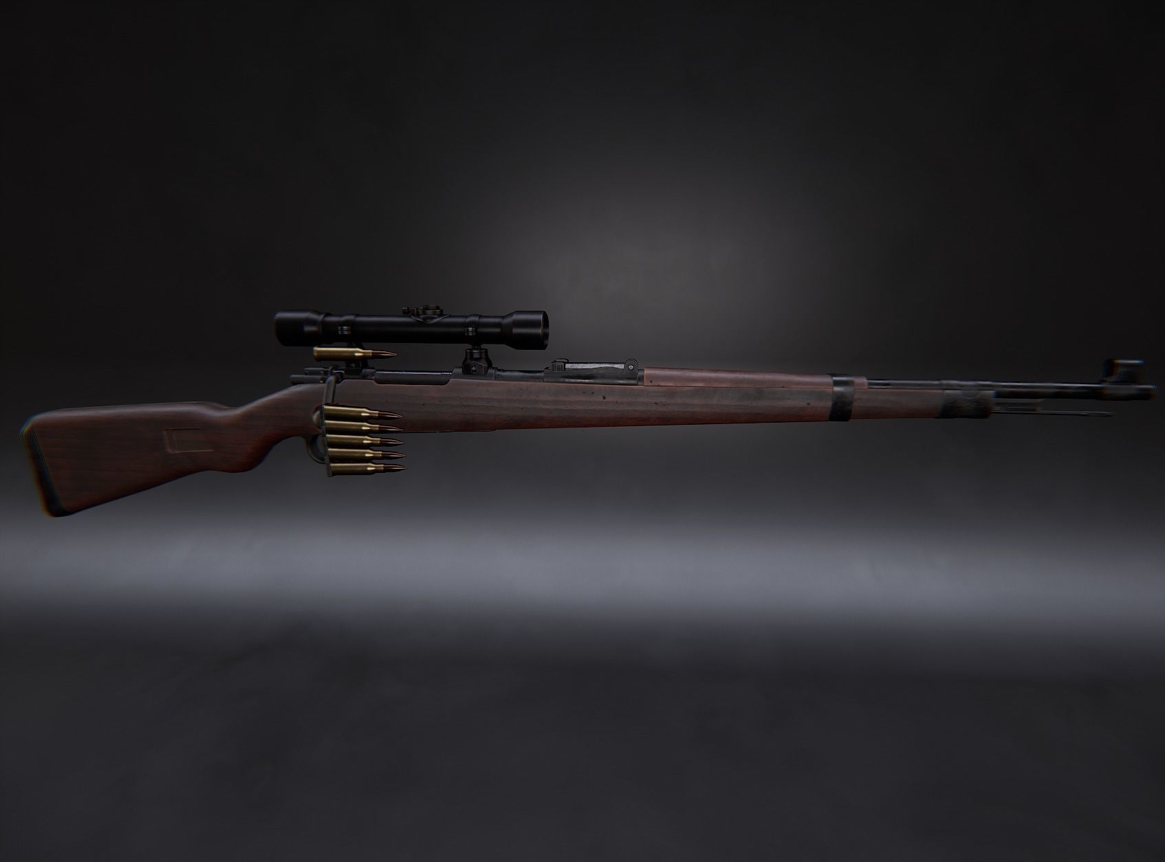 AAA KAR 98 Game Ready PBR Low-poly 3D model_8
