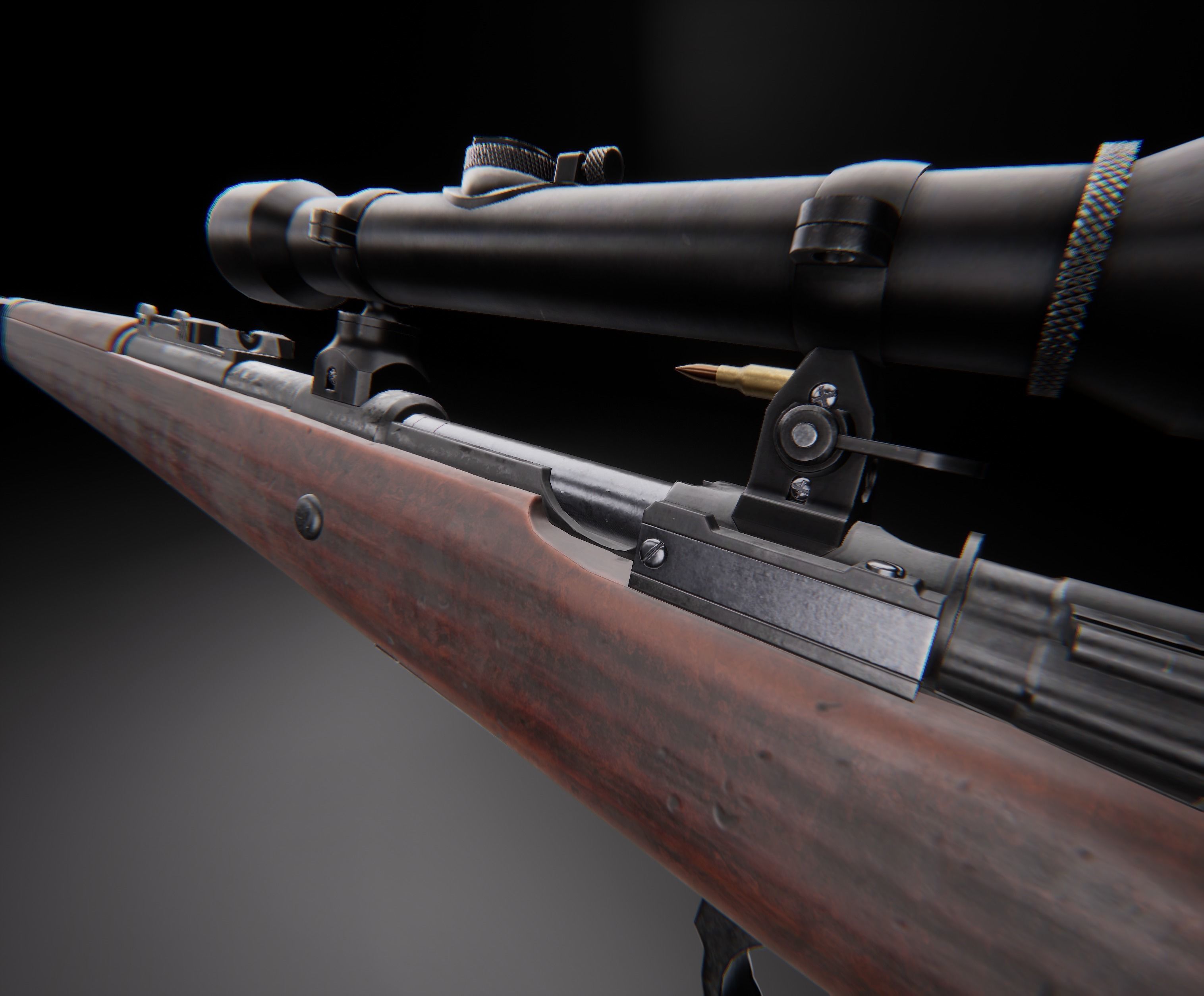 AAA KAR 98 Game Ready PBR Low-poly 3D model_1