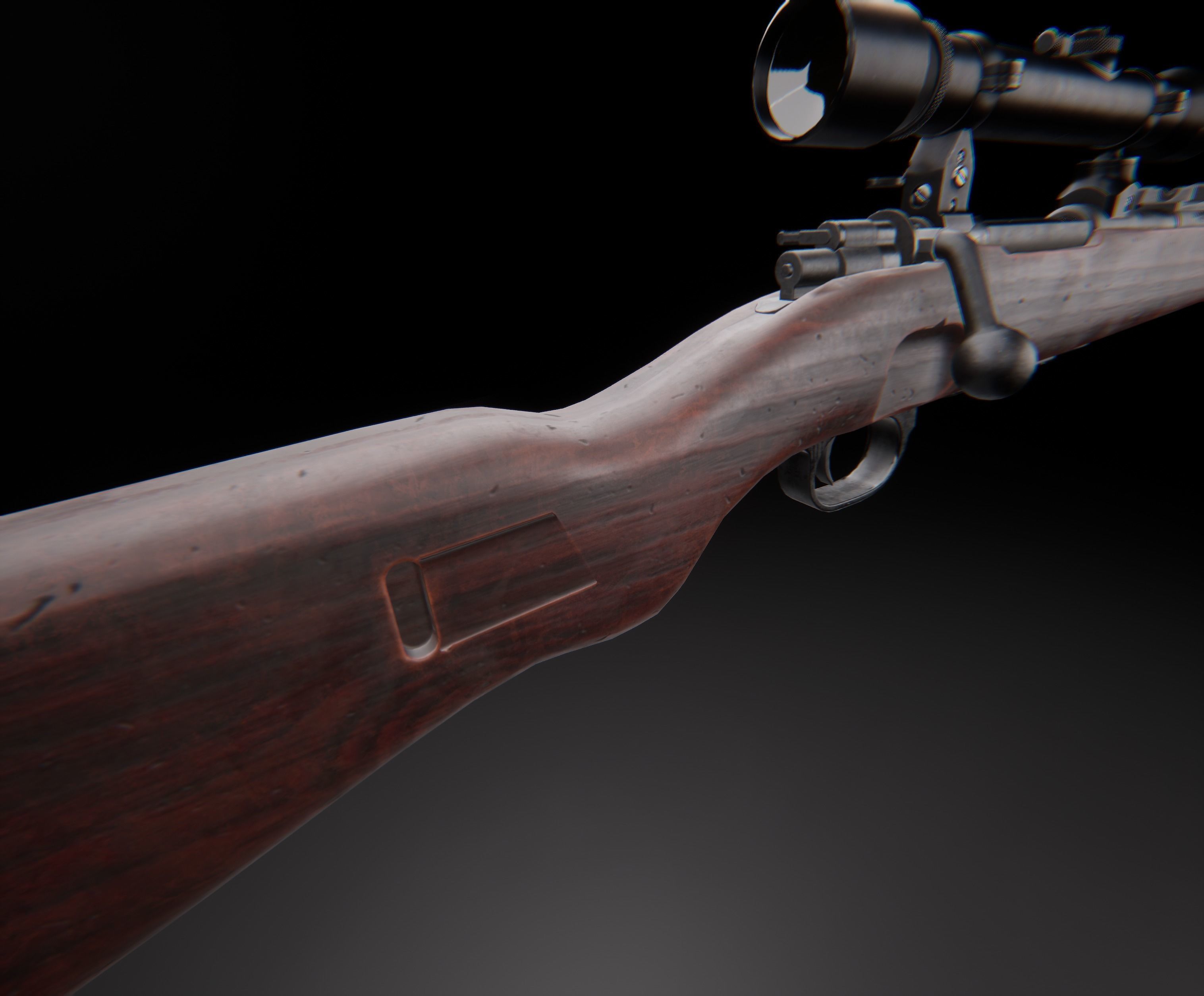 AAA KAR 98 Game Ready PBR Low-poly 3D model_5