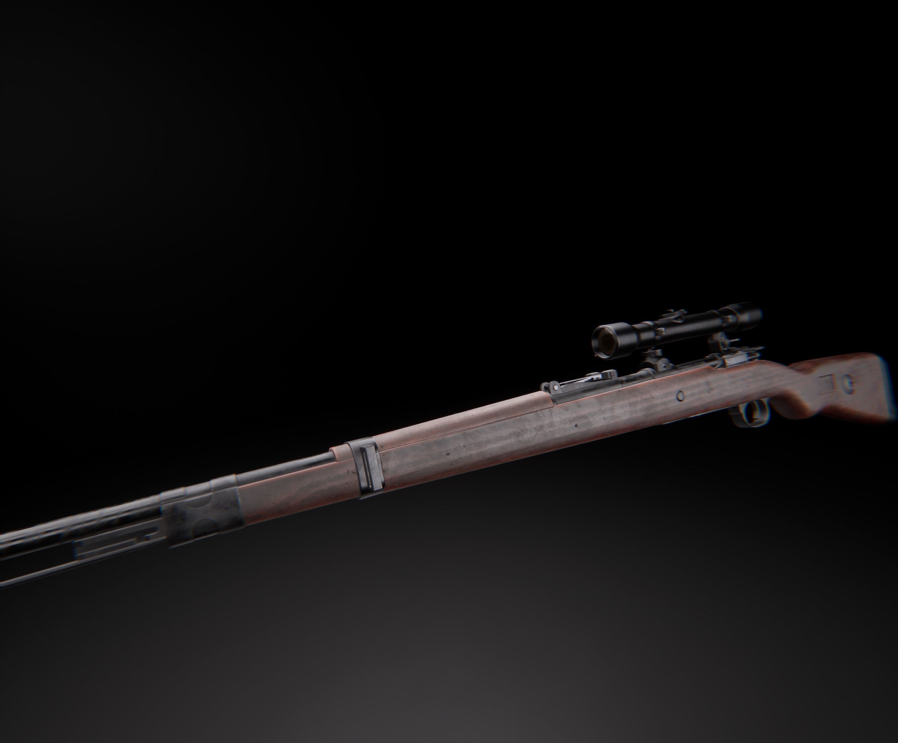 AAA KAR 98 Game Ready PBR Low-poly 3D model_4