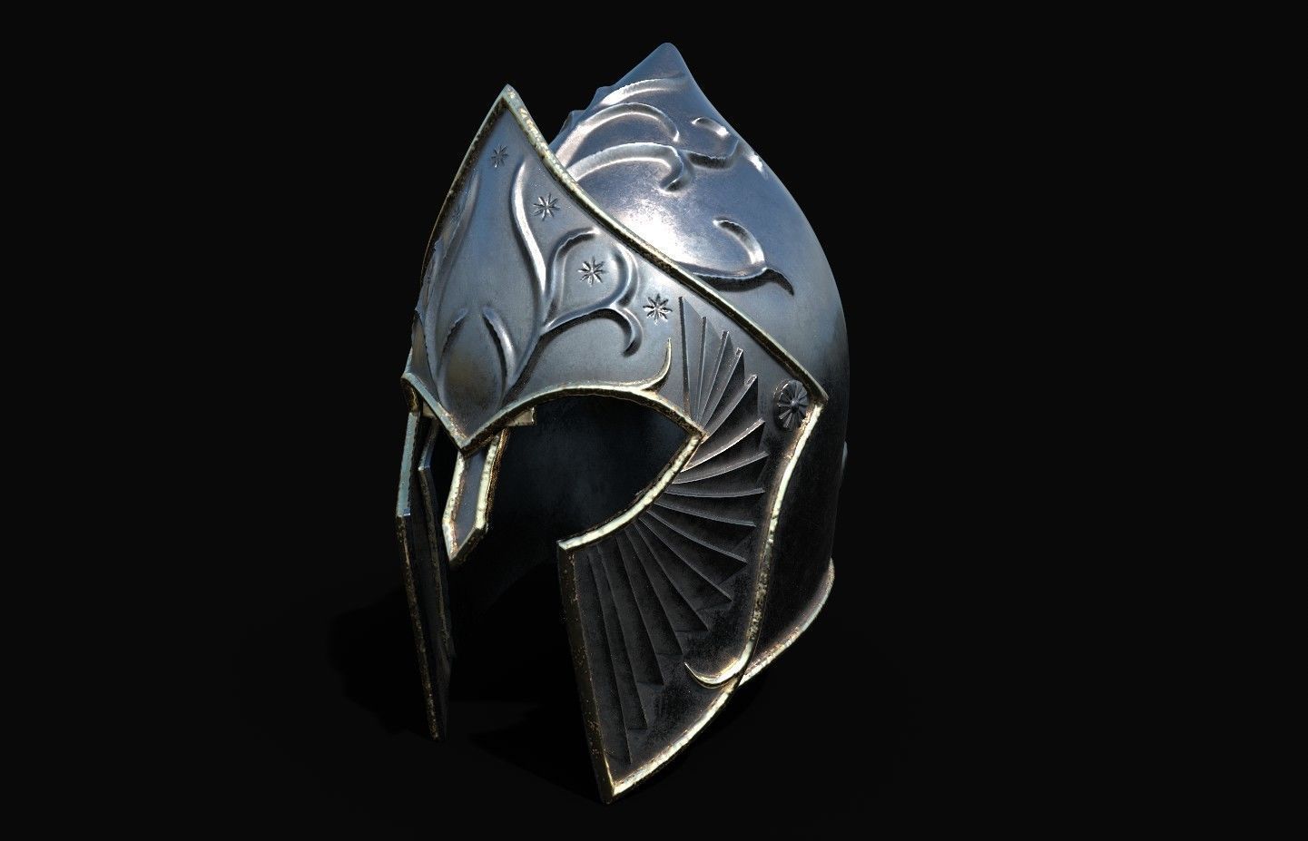 Faramir Helmet lord of the rings 3D DIGITAL DOWNLOAD FILE 3D print model_4