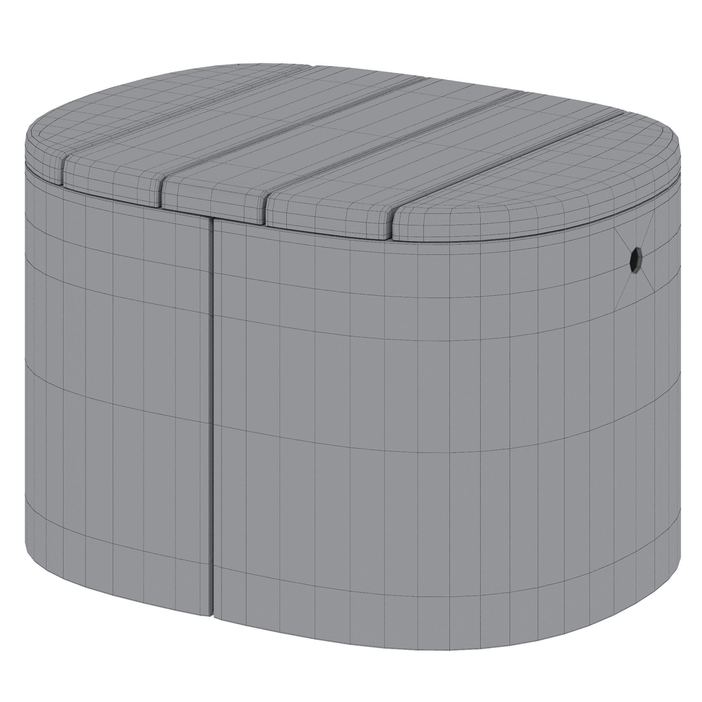 Park benches Urban Islands by mmcite 3D model_4