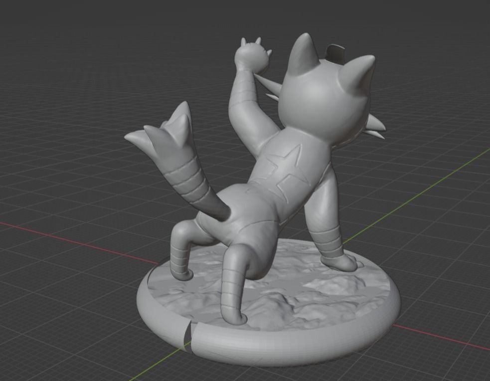 Torracat pokemon 3D print model 3D print model_5