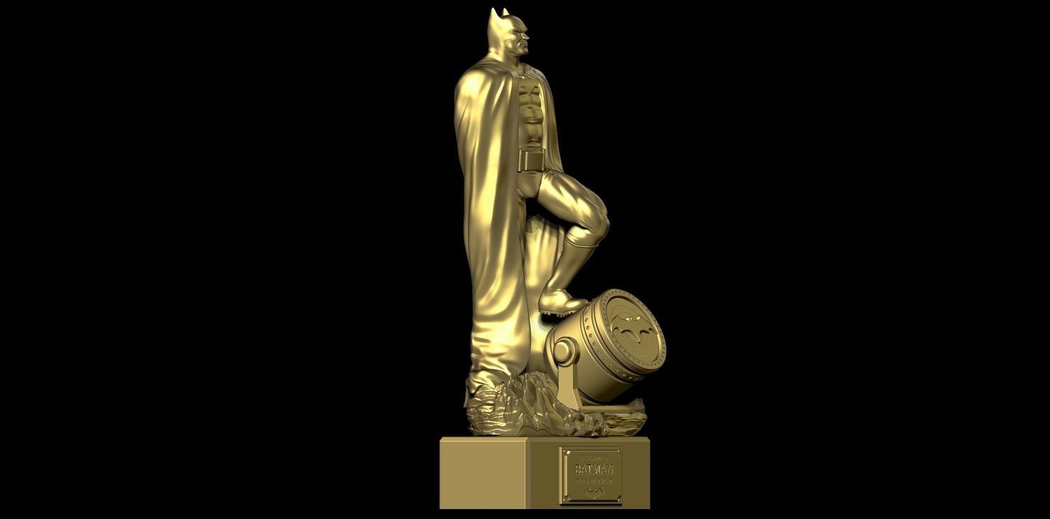 Fan Art - Batman Statue - Standalone version 3D print model_4