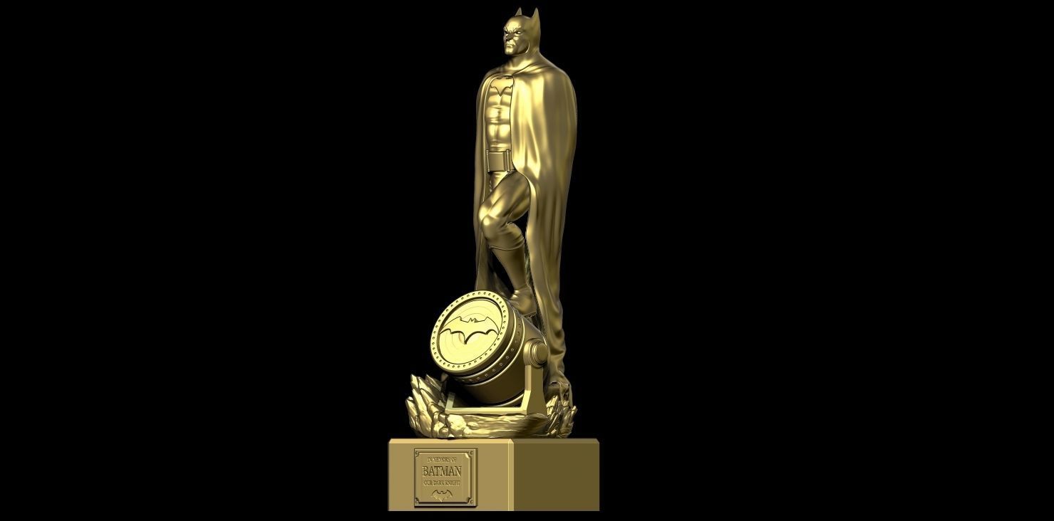 Fan Art - Batman Statue - Standalone version 3D print model_1
