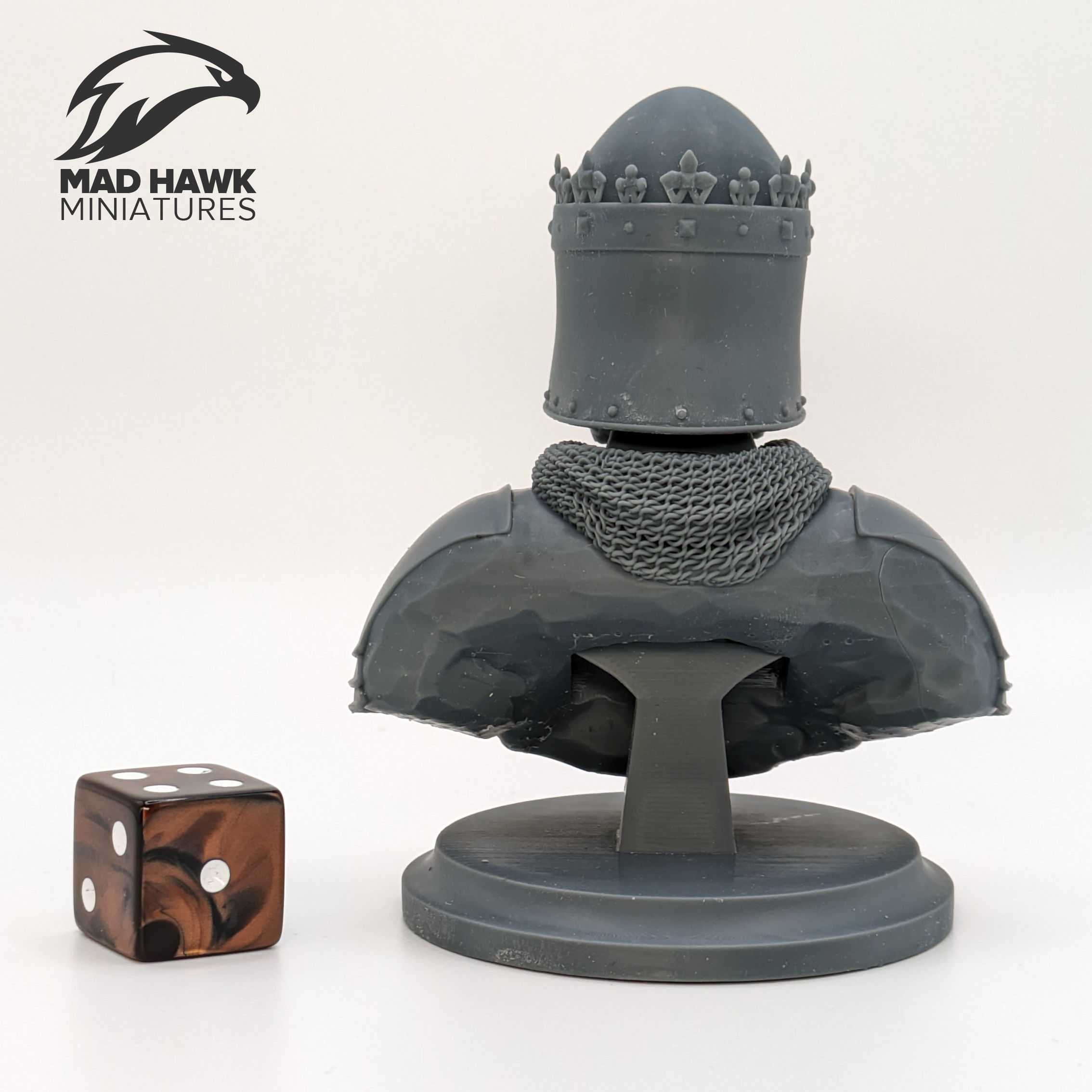 Old King Bust 3D print model_7