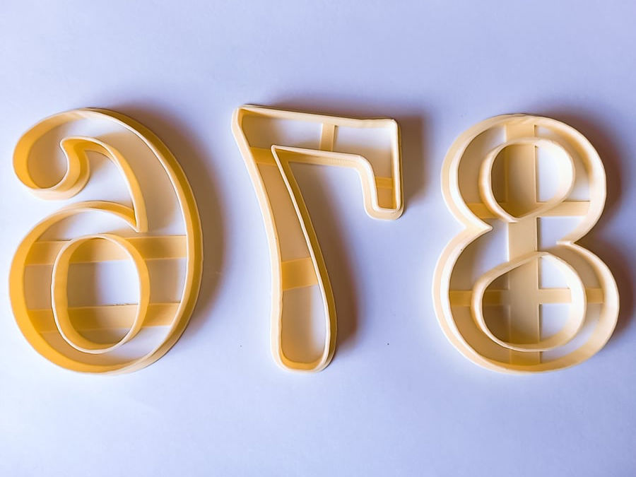 numbers cutters 3D model_3