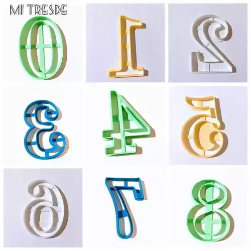 numbers cutters 3D model