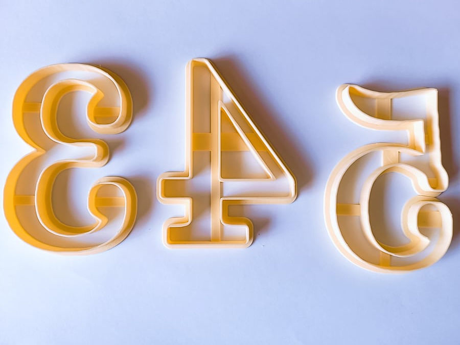 numbers cutters 3D model_2