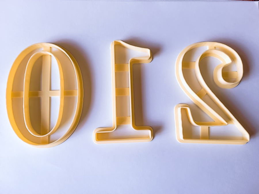 numbers cutters 3D model_1