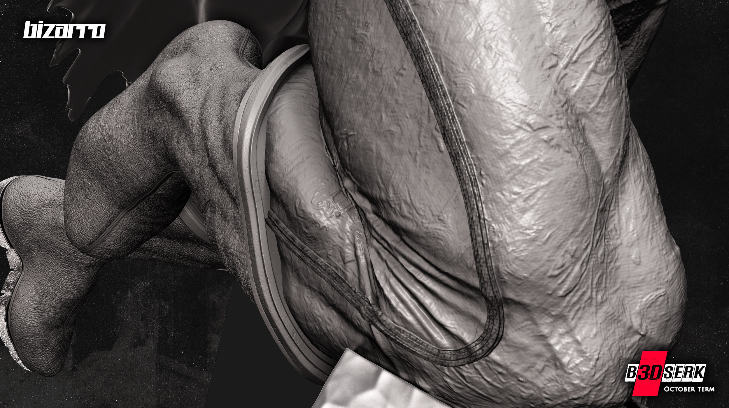 B3DSERK October term 2022 Bizarro Sculpture ready for printing 3D print model_14