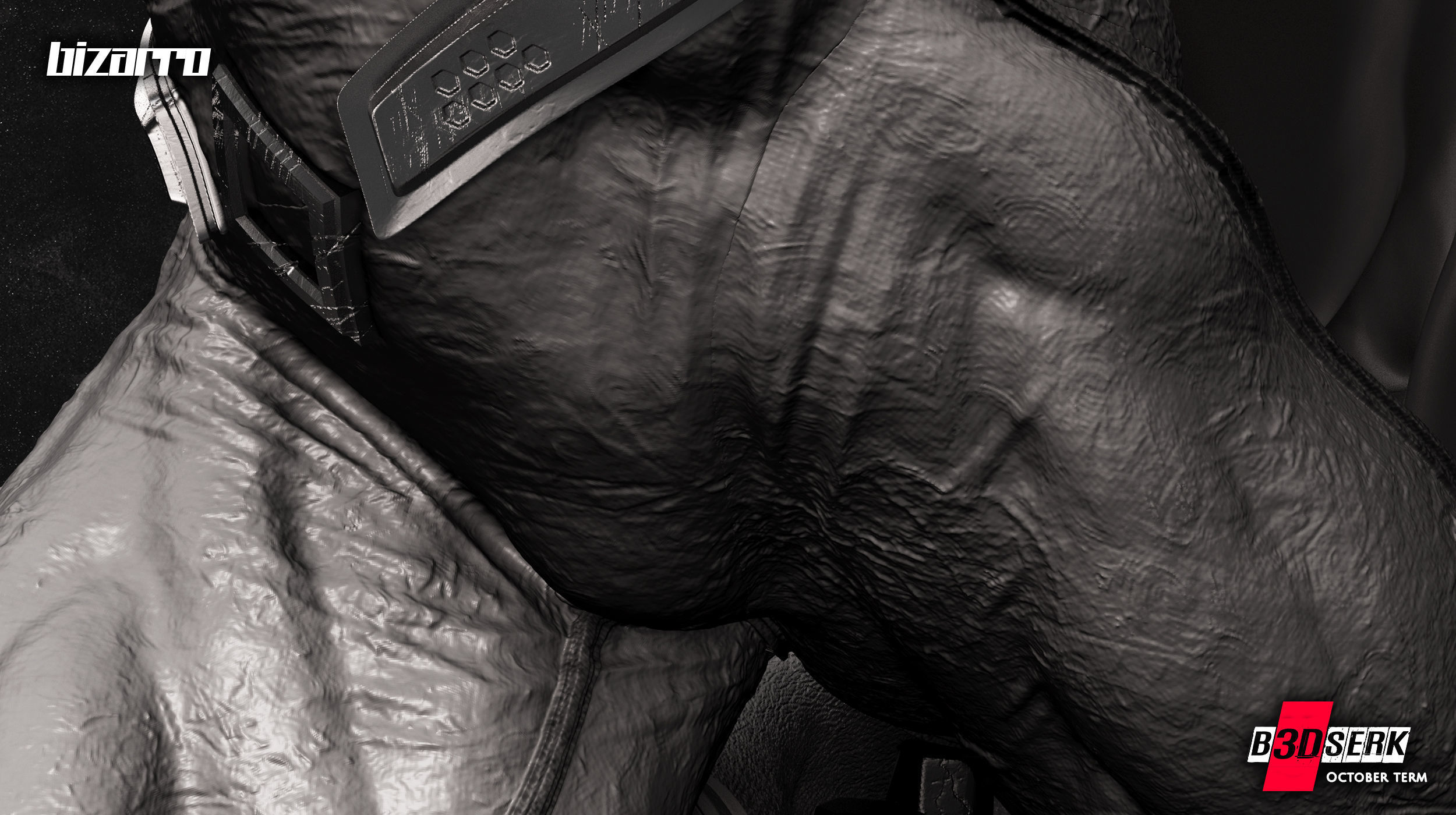 B3DSERK October term 2022 Bizarro Sculpture ready for printing 3D print model_13