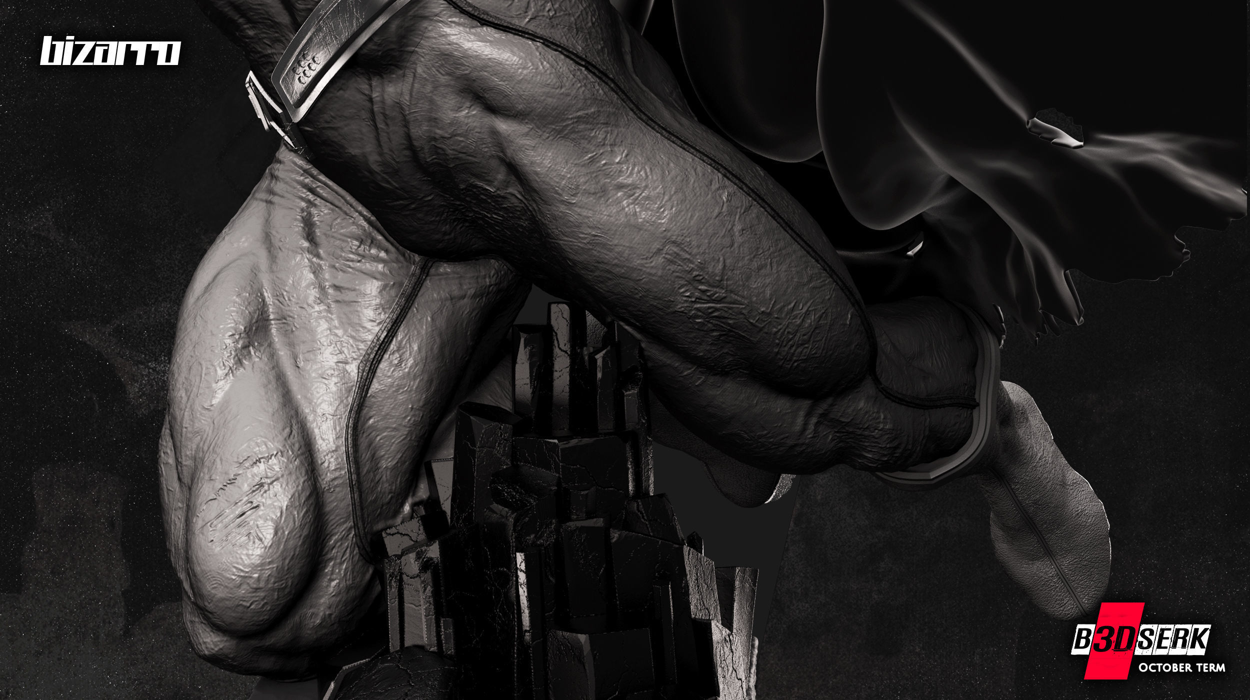 B3DSERK October term 2022 Bizarro Sculpture ready for printing 3D print model_1