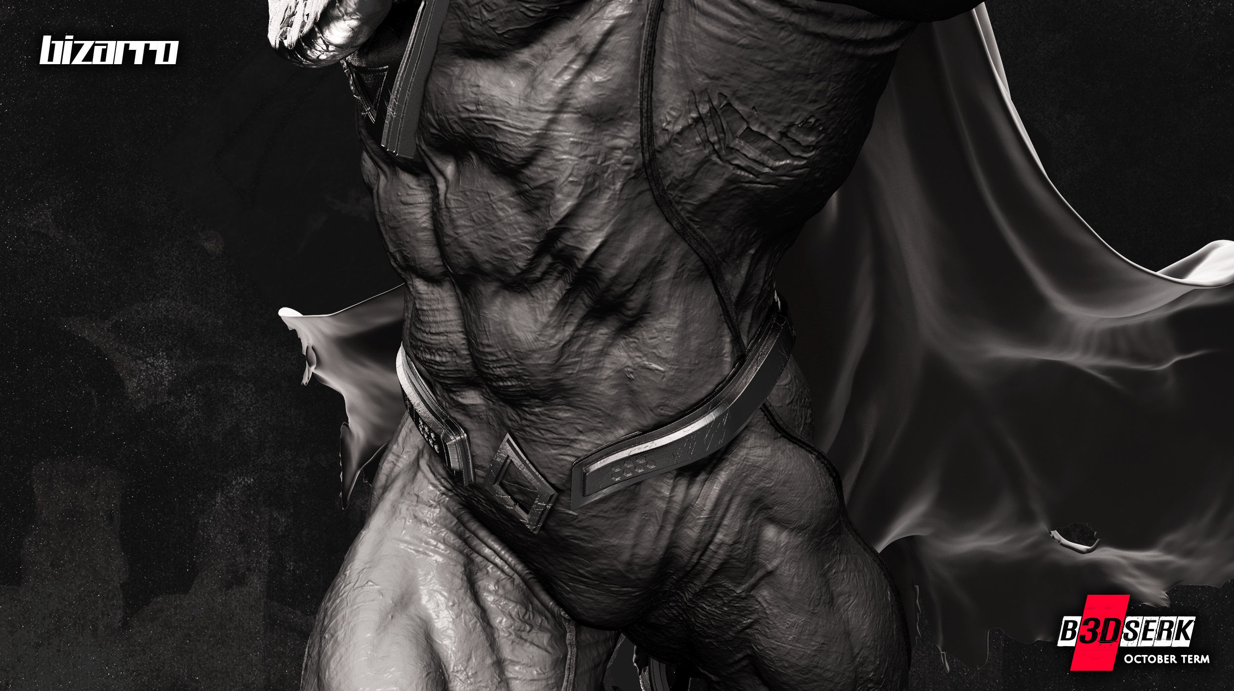 B3DSERK October term 2022 Bizarro Sculpture ready for printing 3D print model_24