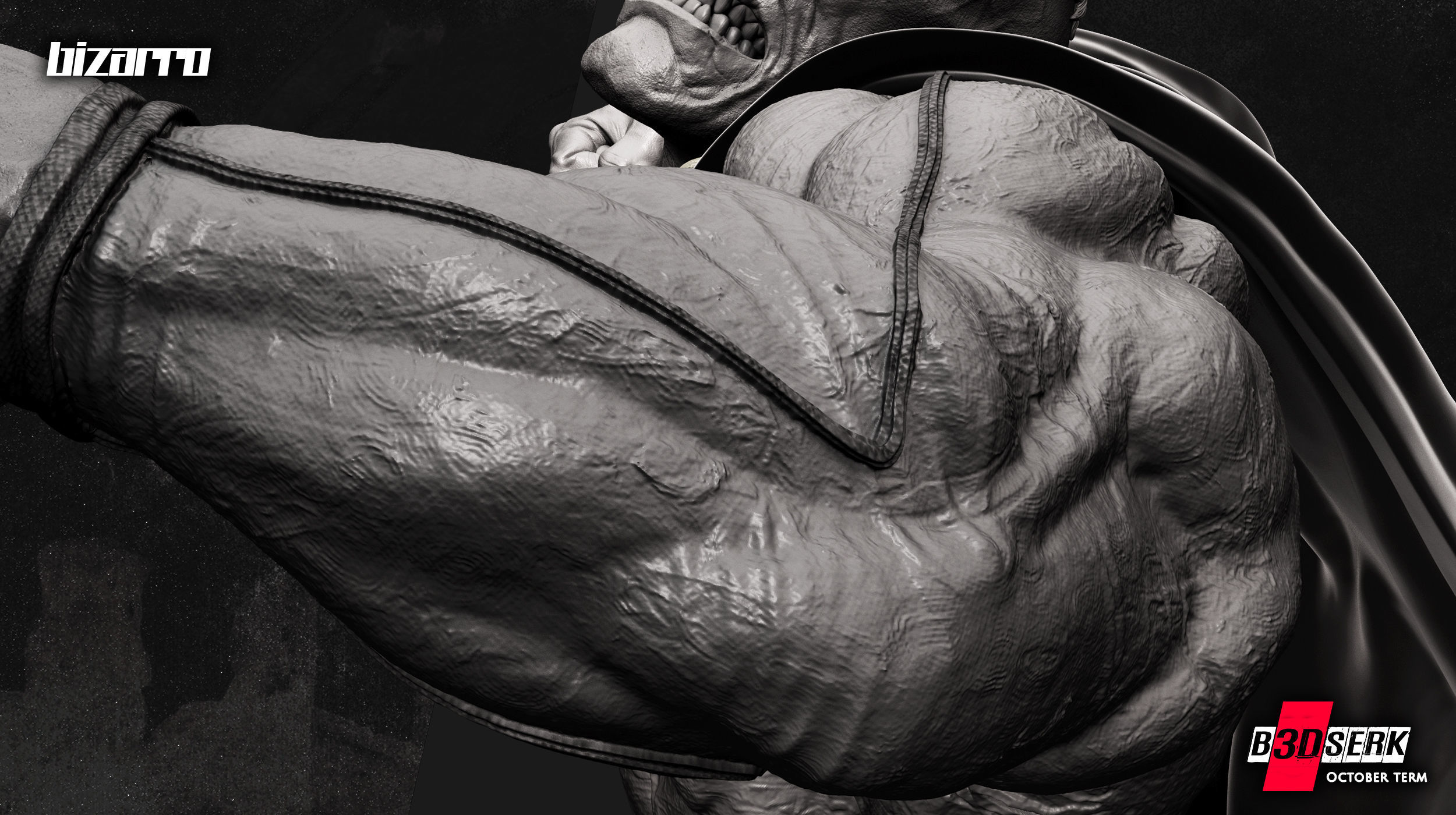 B3DSERK October term 2022 Bizarro Sculpture ready for printing 3D print model_10