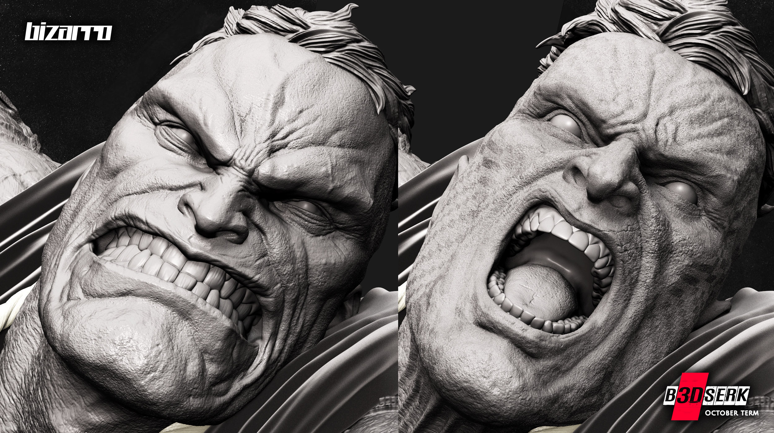 B3DSERK October term 2022 Bizarro Sculpture ready for printing 3D print model_6